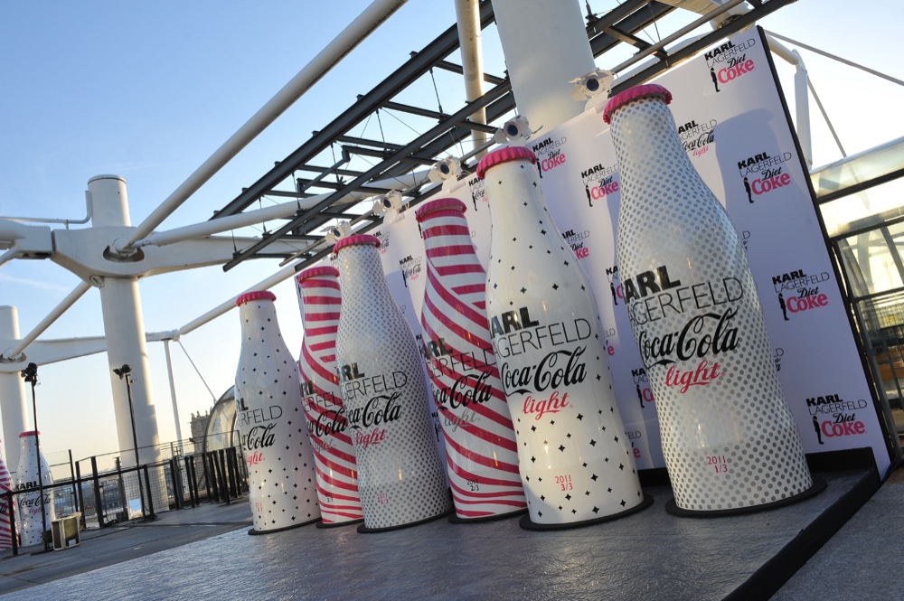 Karl Lagerfeld unveils limited edition Diet Coke bottles